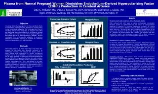 Plasma from Normal Pregnant Women Diminishes Endothelium-Derived Hyperpolarizing Factor (EDHF) Production in Cerebral Ar
