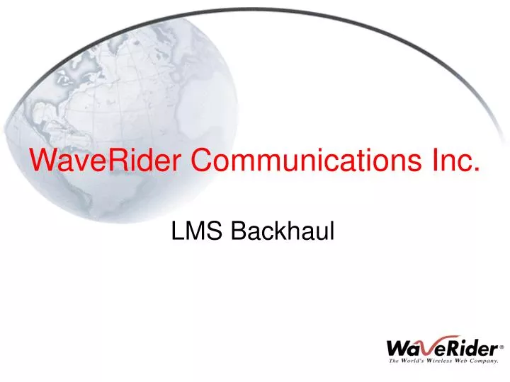 waverider communications inc