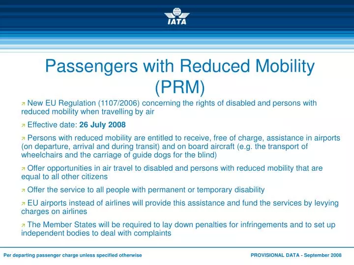 passengers with reduced mobility prm