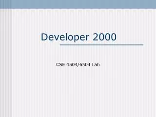Developer 2000