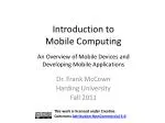 PPT - Introduction to Mobile Computing PowerPoint Presentation, free ...