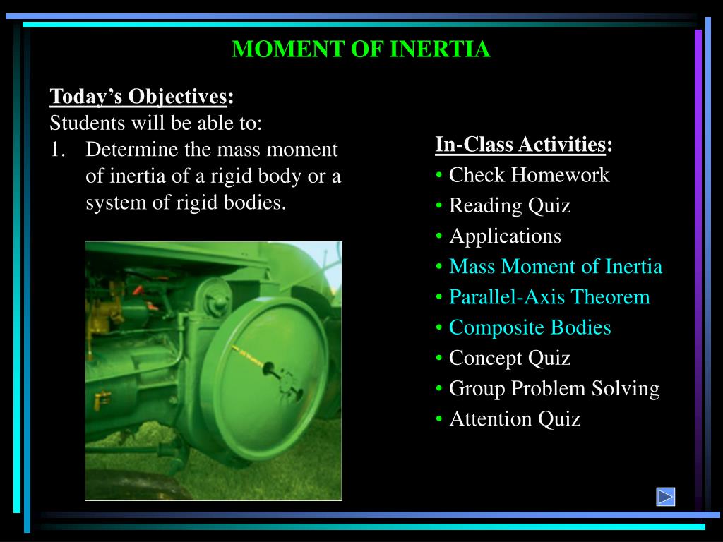 PPT - MOMENT OF INERTIA PowerPoint Presentation, free download - ID:1458583