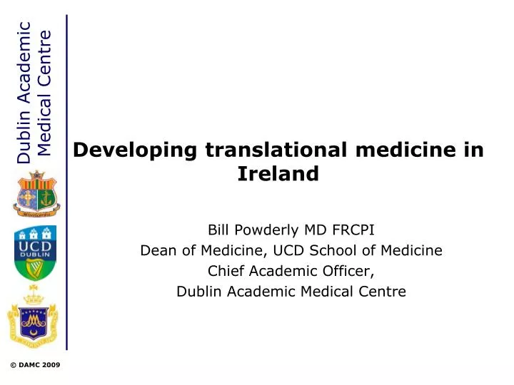 developing translational medicine in ireland