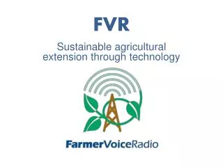 Sustainable agricultural extension through technology
