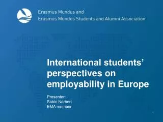 International students’ perspectives on employability in Europe