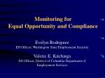 Monitoring for Equal Opportunity and Compliance - slide 1