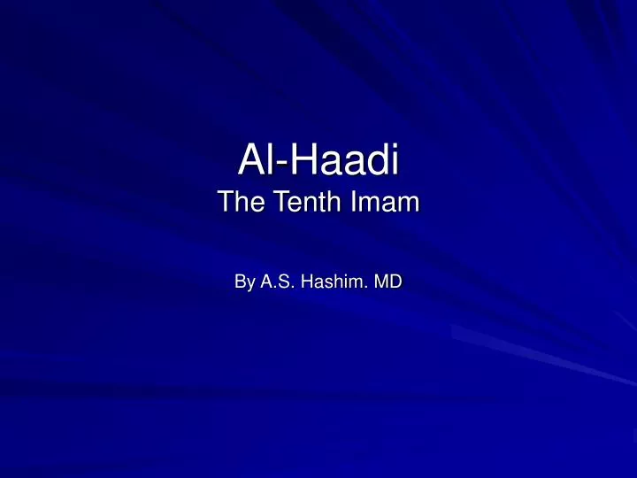 al haadi the tenth imam