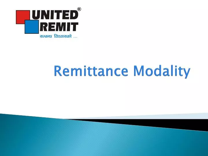 remittance modality