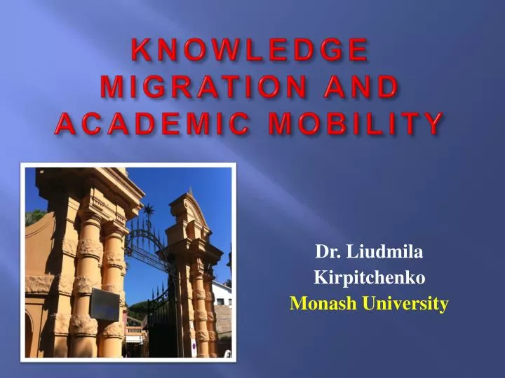 knowledge migration and academic mobility