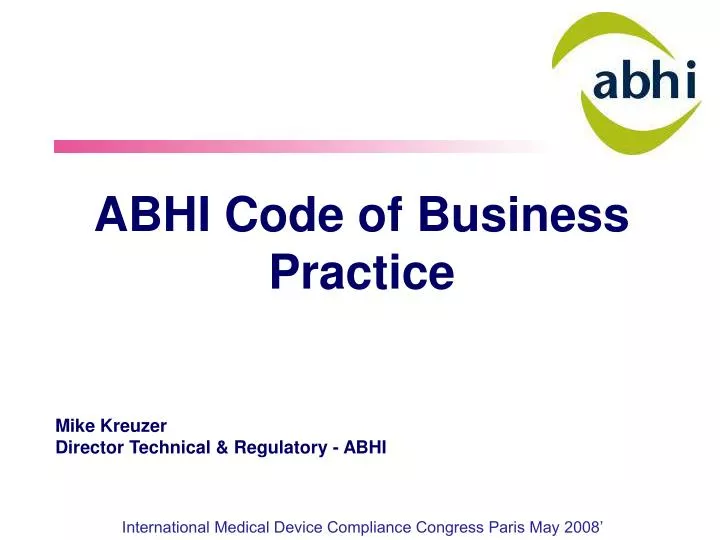 abhi code of business practice