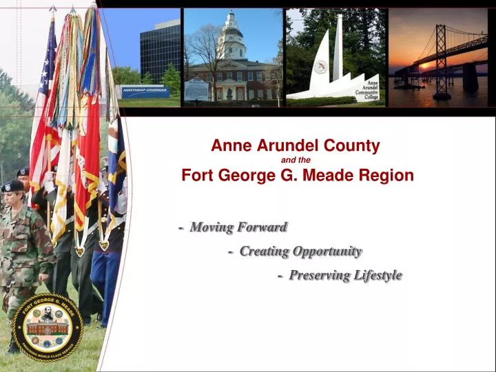 anne arundel county and the fort george g meade region