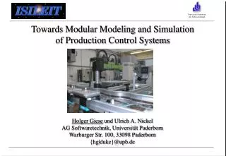 Towards Modular Modeling and Simulation of Production Control Systems