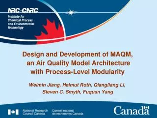 Design and Development of MAQM, an Air Quality Model Architecture with Process-Level Modularity