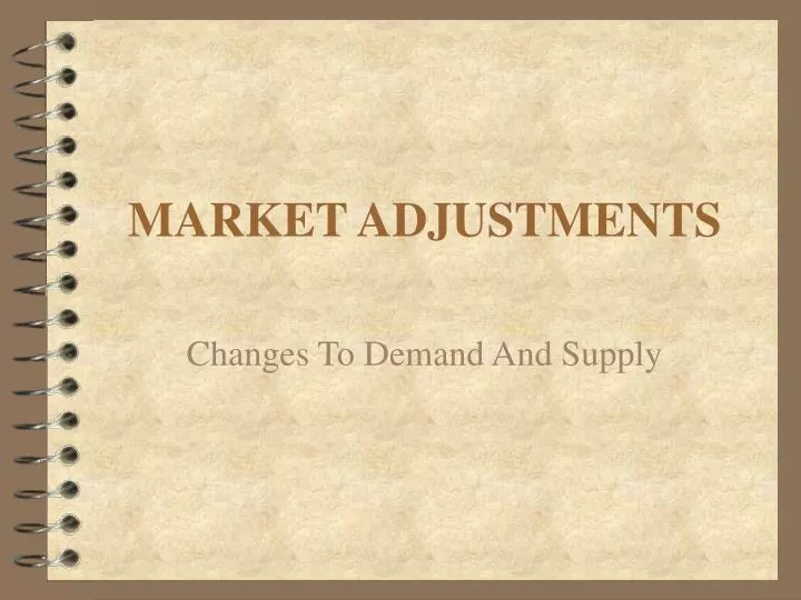 market adjustments