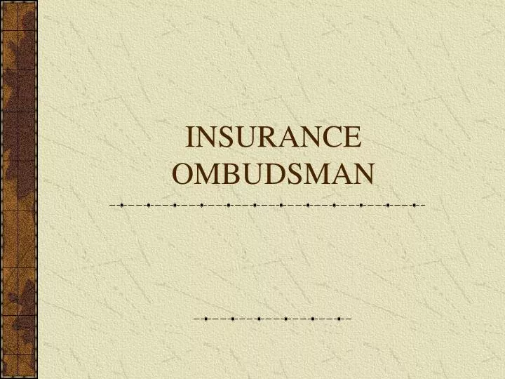 insurance ombudsman