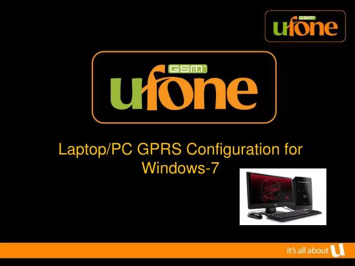 laptop pc gprs configuration for windows 7