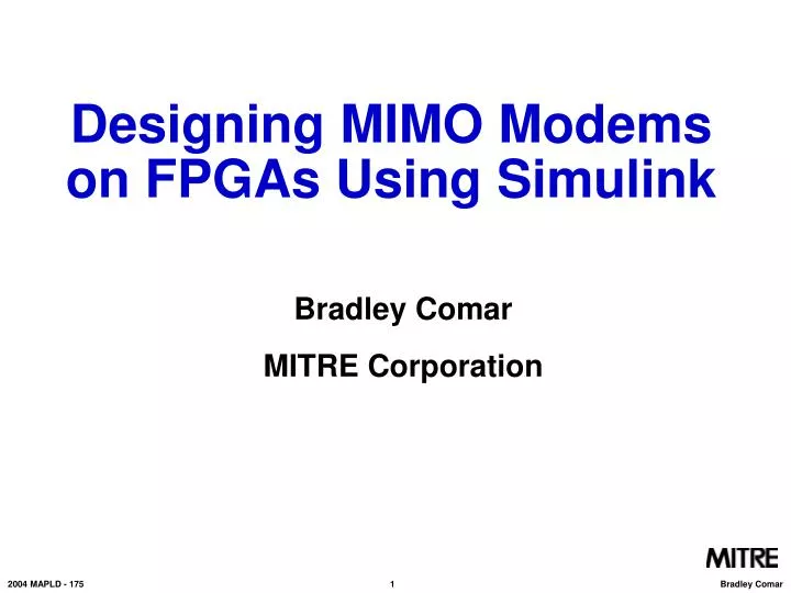 designing mimo modems on fpgas using simulink