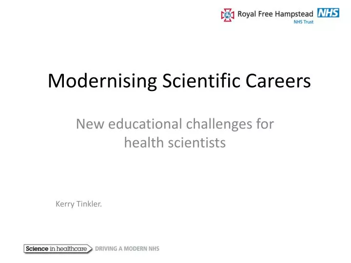 modernising scientific careers