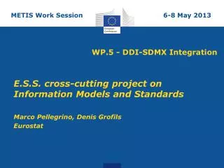 WP.5 - DDI-SDMX Integration