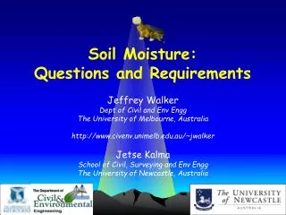 Soil Moisture: Questions and Requirements