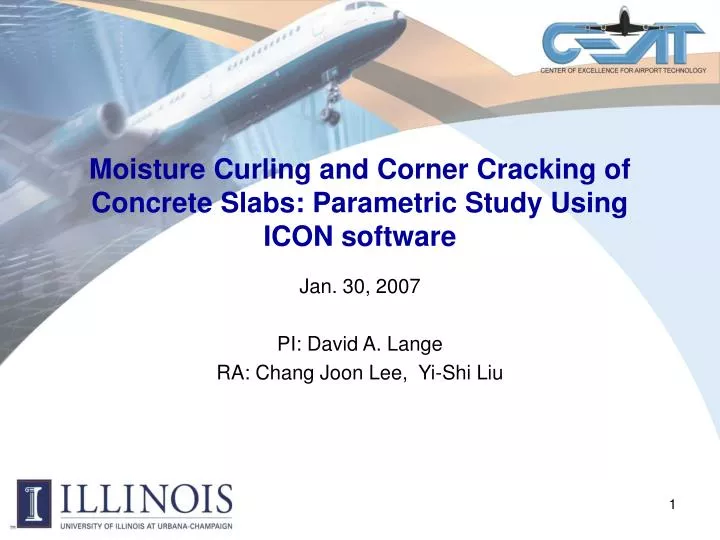 moisture curling and corner cracking of concrete slabs parametric study using icon software