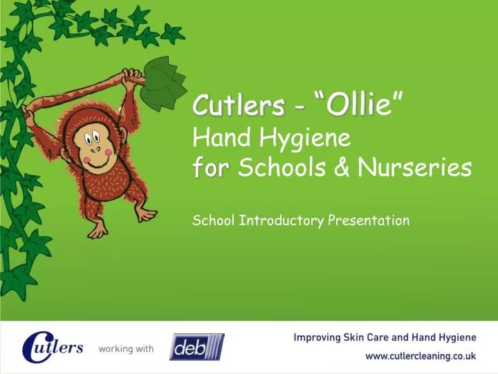 cutlers olli e hand hygiene for schools nurseries school introductory presentation