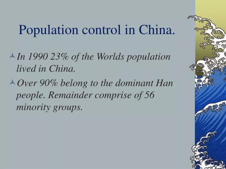 population control in china