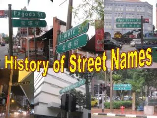 History of Street Names