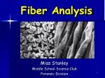 Fiber Analysis - slide 1