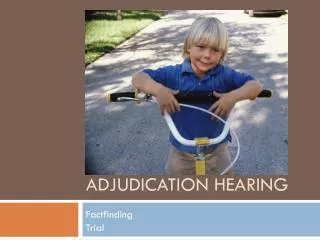 Adjudication Hearing