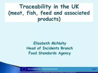 Traceability in the UK (meat, fish, feed and associated products)