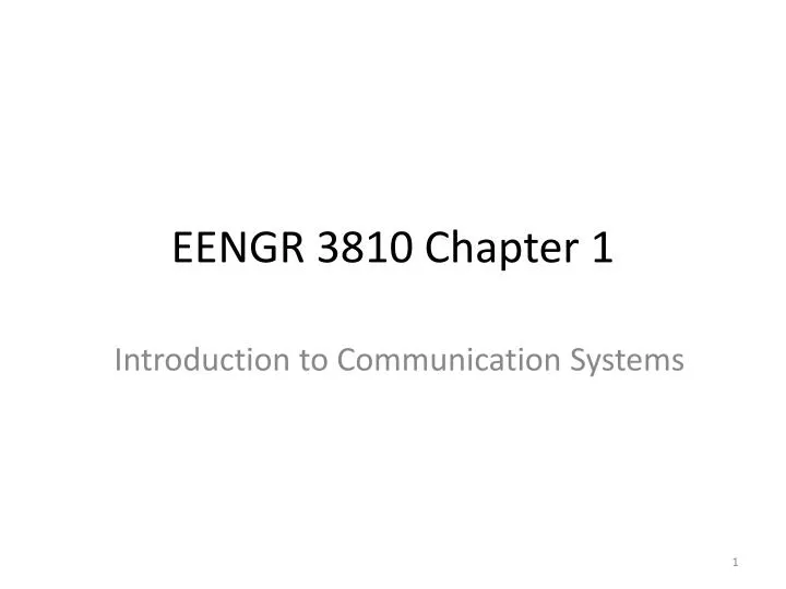 eengr 3810 chapter 1