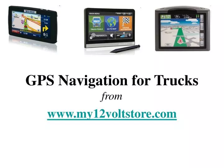 gps navigation for trucks from