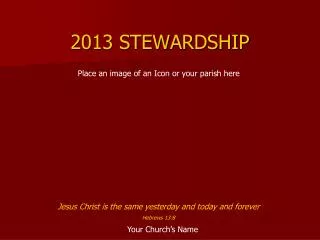 2013 STEWARDSHIP