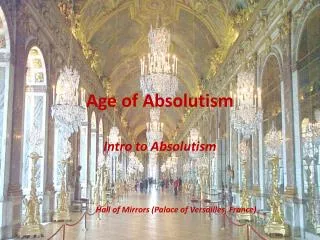 Age of Absolutism