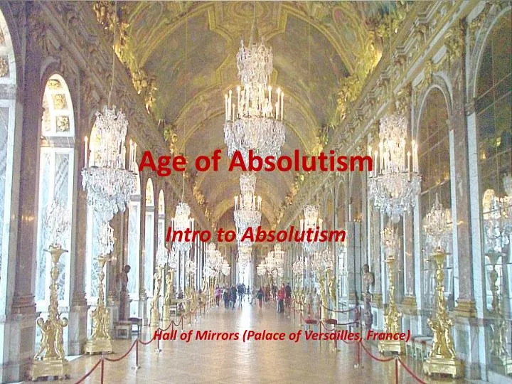 age of absolutism