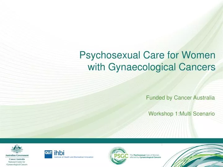 psychosexual care for women with gynaecological cancers