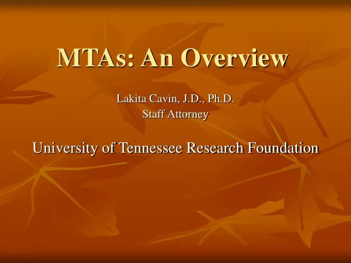 mtas an overview