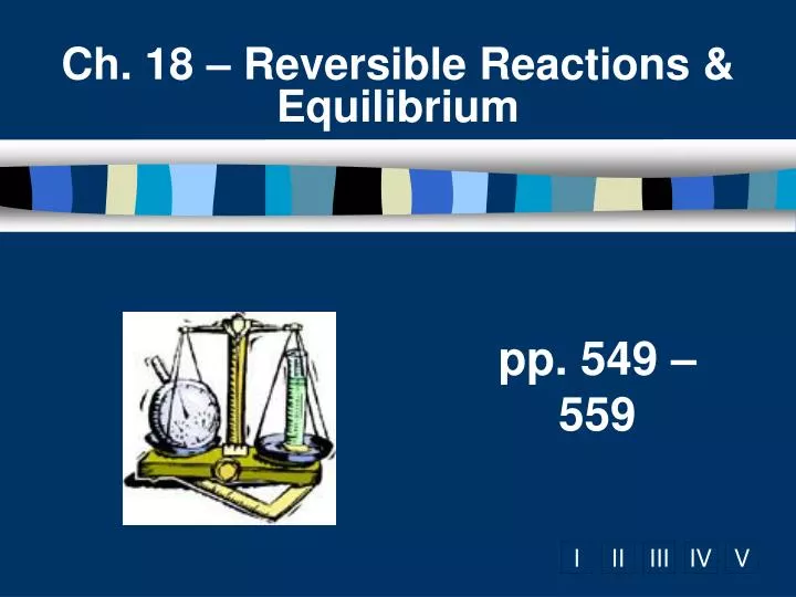 ch 18 reversible reactions equilibrium