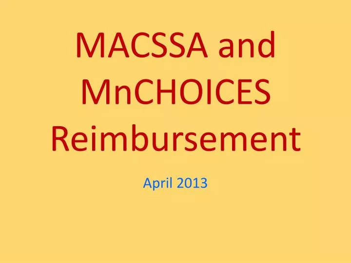 macssa and mnchoices reimbursement