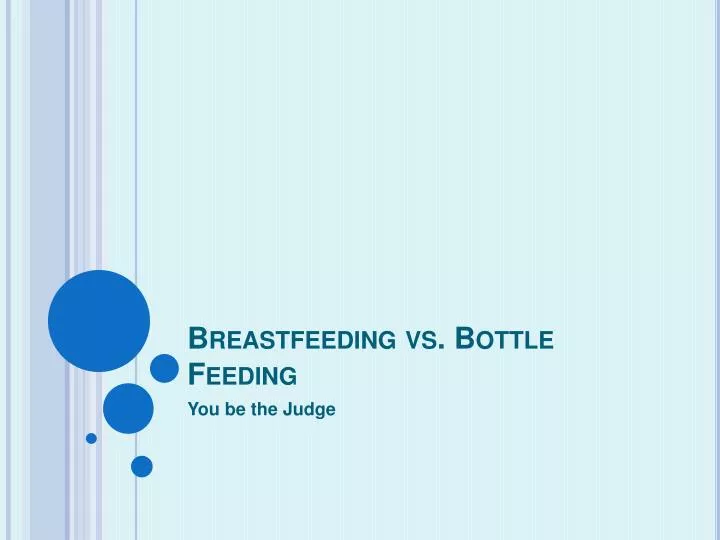 breastfeeding vs bottle feeding