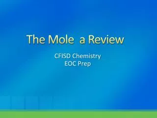 The Mole a Review