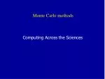 Monte Carlo Methods - slide 1