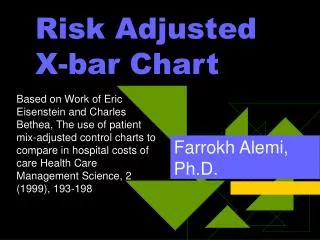 Risk Adjusted X-bar Chart