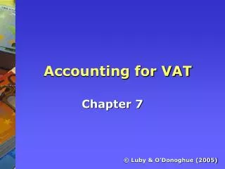 Accounting for VAT