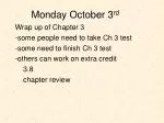 Monday October 3 rd - slide 1