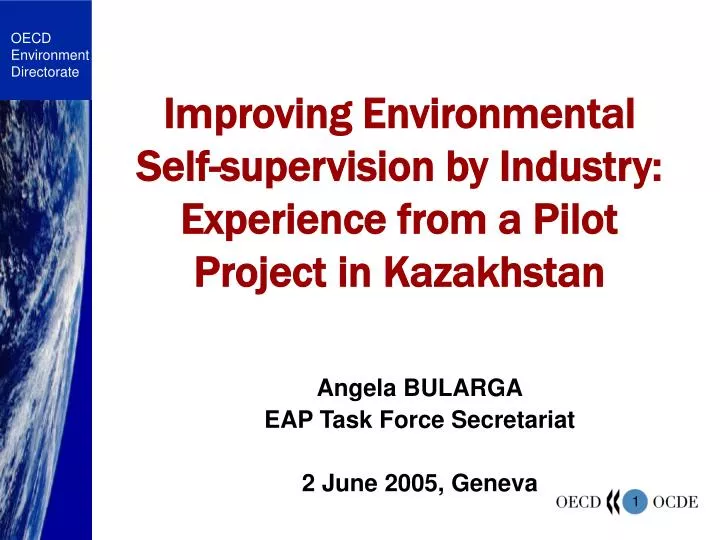 improving environmental self supervision by industry experience from a pilot project in kazakhstan