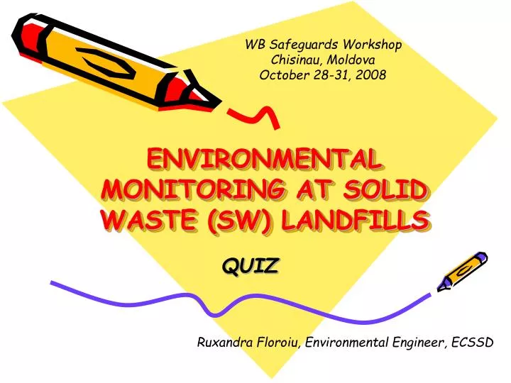 environmental monitoring at solid waste sw landfills
