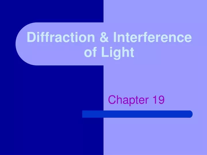diffraction interference of light