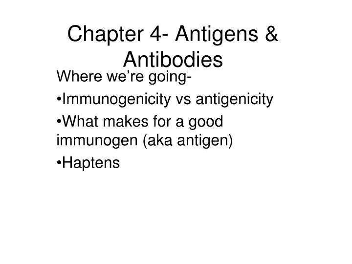 chapter 4 antigens antibodies